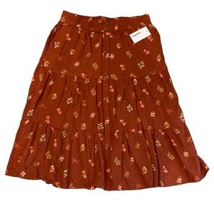 Sonoma Skirt Floral A Line Size Petite Medium New with Tags!